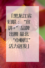 黑龙江省妇联：“宣讲+”品牌出圈 最北“巾帼红”活力迸发