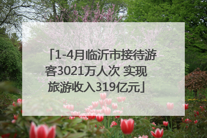 1-4月临沂市接待游客3021万人次 实现旅游收入319亿元