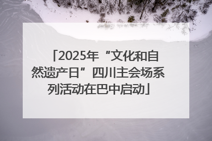 2025年“文化和自然遗产日”四川主会场系列活动在巴中启动