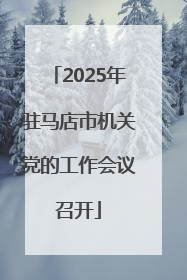 2025年驻马店市机关党的工作会议召开