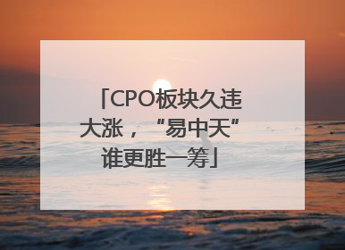 CPO板块久违大涨，“易中天”谁更胜一筹